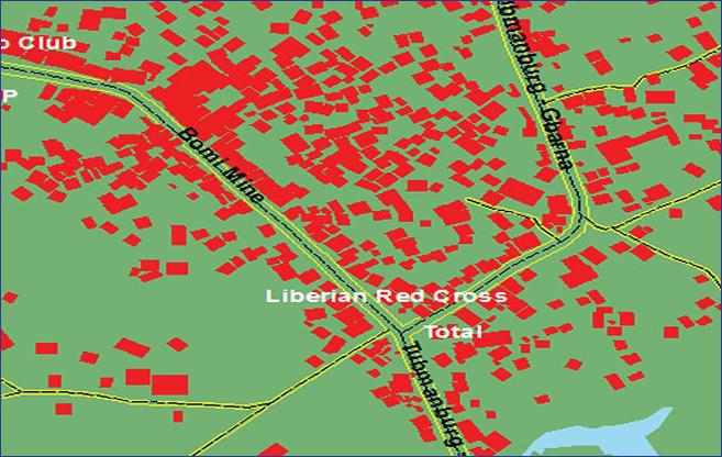 Township Base Maps for the Top 100 Towns in Liberia (Excluding Monrovia)